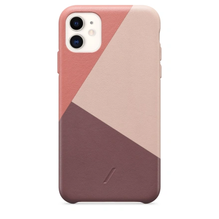 Чехол Native Union CLIC Marquetry Leather Case for iPhone 11 Rose (CMARQ-ROS-NP19M)